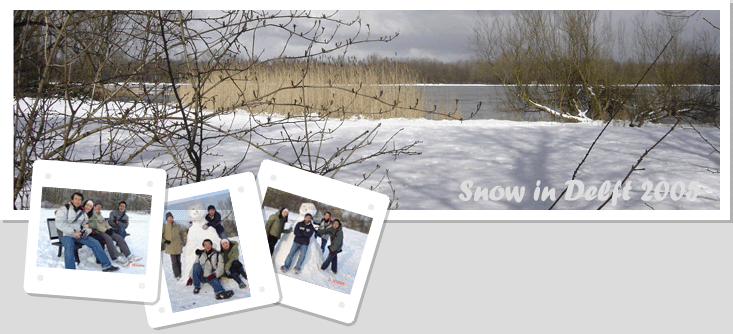 Snow in Delft 2005